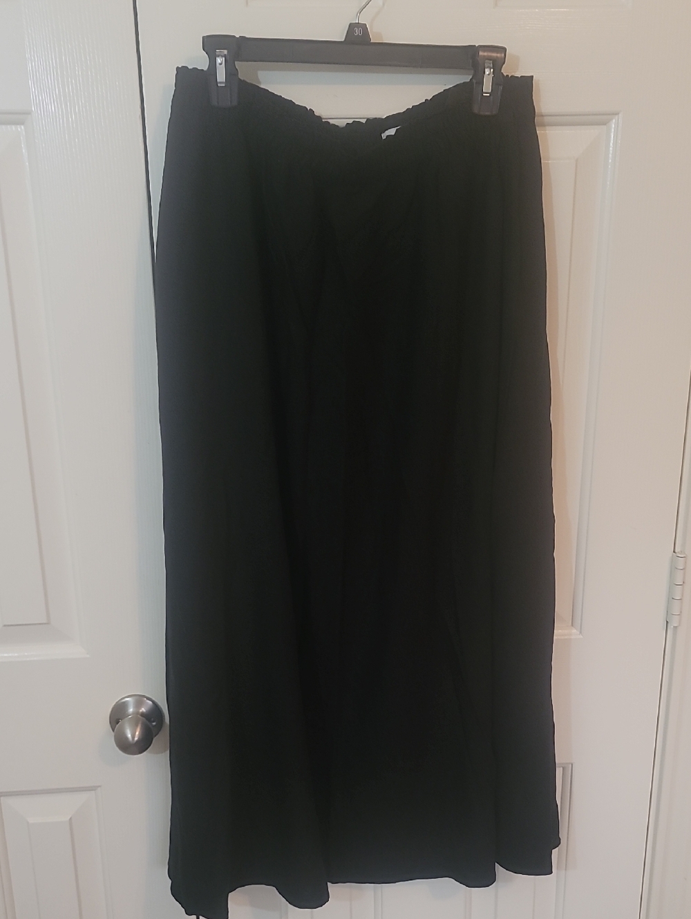 H&M Black Maxi Skirt with Elastic Waistband